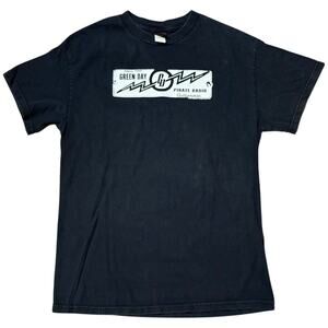 Vintage Y2K Green Day 2003 Pirate Radio Black Graphic Band T-Shirt Men's Size M
